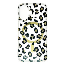 Силіконовий чохол Leopard Gold with Gold MagSafe для iPhone 16