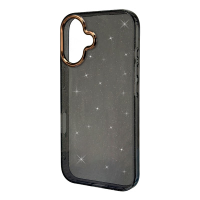 Силиконовый чехол Gold Camera "MONO" Black для iPhone 17