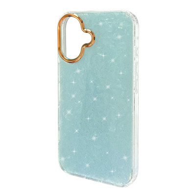 Силиконовый чехол Gold Camera "Sea" Blue для iPhone 16