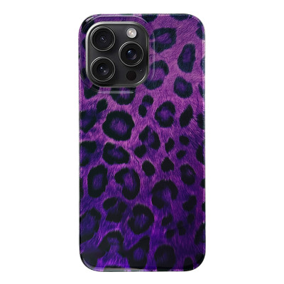 Силиконовый чехол Leopard Fiolet для iPhone 16 Pro