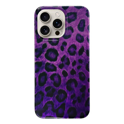 Силиконовый чехол Leopard Fiolet для iPhone 16 Pro