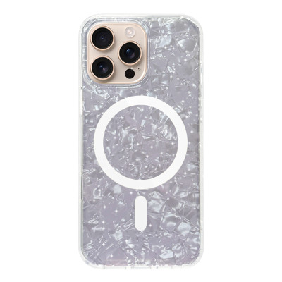 Силіконовий чохол "Мармуровий Шовк" Fiolet with MagSafe для iPhone 16 Pro