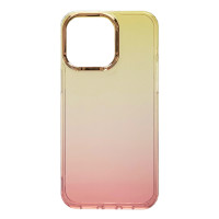 Силиконовый чехол IMD Gold Camera "Pink Gold Glitter" для iPhone 16 Pro Max