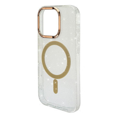 Силиконовый чехол Gold Camera "MONO" White with MagSafe для iPhone 16 Pro