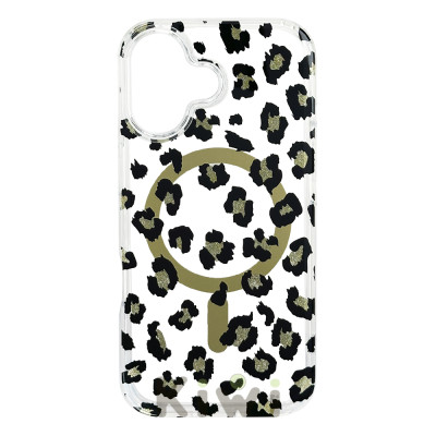 Силіконовий чохол Leopard Gold with Gold MagSafe для iPhone 17