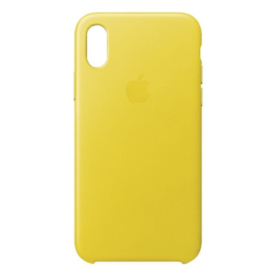 Чохол Leather Case Yellow для iPhone X/Xs