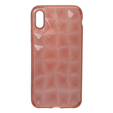 Прозрачный силиконовый чехол Алмазная Грань для iPhone X/Xs