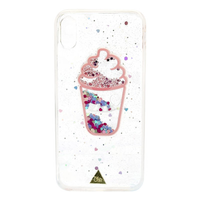 Переливающийся чехол Ice Cream Pink для iPhone XsMax