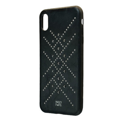 Шкіряний чохол Raigor Inverse Black Stripes для iPhone Xs Max