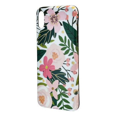 Силіконовий чохол IMD "Flower Series" Квіти для iPhone XsMax