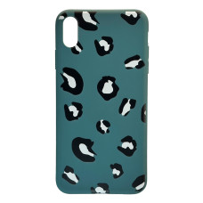 Силиконовый чехол Leopard Green для iPhone XsMax