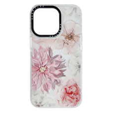Силиконовый чехол Casetify New Flowers для iPhone 14 Plus/15 Plus