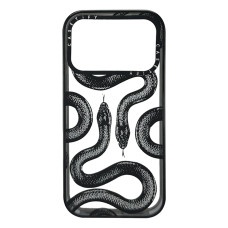 Силиконовый чехол Casetify 2 Snakes для iPhone 17 Pro