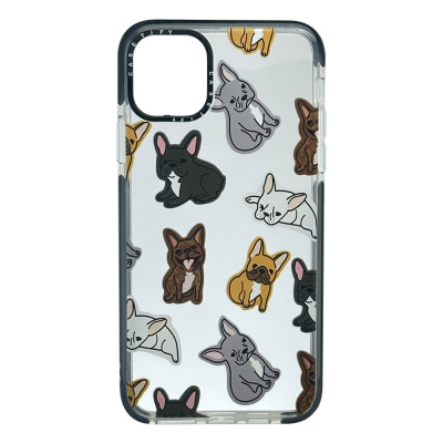 Силиконовый чехол Casetify Мопсы для iPhone 11 Pro Max