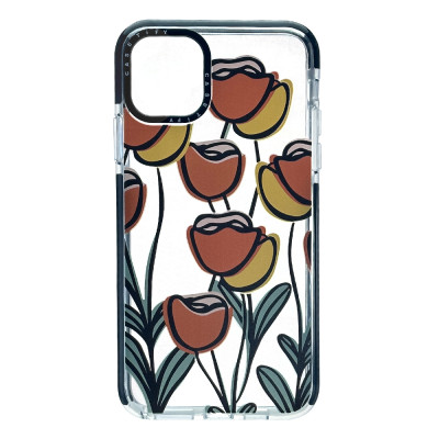 Силиконовый чехол Casetify Тюльпаны для iPhone 11