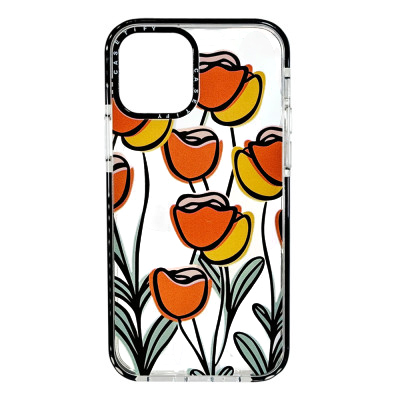 Силіконовий чохол Casetify Тюльпани для iPhone 12/12 Pro