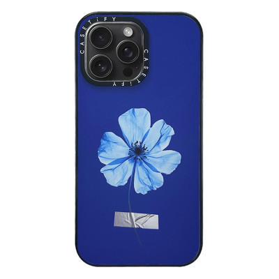 Силіконовий чохол Casetify Blue Flower для iPhone 16 Pro Max