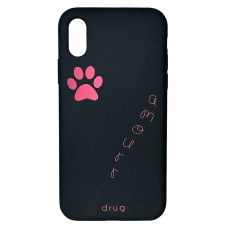 Силиконовый чехол drug Amour Cat для iPhone X