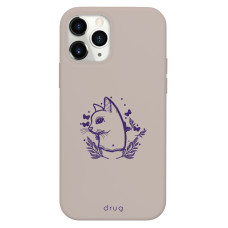 Силіконовий чохол drug Cat in Flower для iPhone 12 Pro
