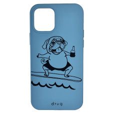 Силіконовий чохол drug Mops in Skate для iPhone 12 Pro