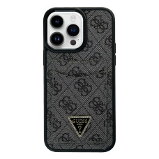 Силіконовий чохол "Guess" Triangle Black для iPhone 15 Pro