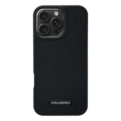 Силиконовый чехол KARL LAGERFELD Safiano Black для iPhone 16 Pro Силиконовый чехол KARL LAGERFELD Safiano Black для iPhone 16 Pro