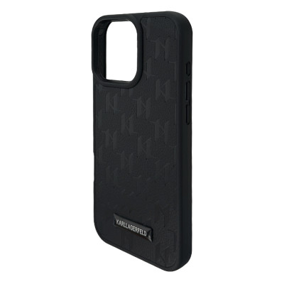 Силиконовый чехол KARL LAGERFELD Safiano Black для iPhone 16 Pro Силиконовый чехол KARL LAGERFELD Safiano Black для iPhone 16 Pro