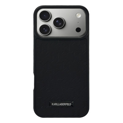 Силіконовий чохол KARL LAGERFELD Safiano Black для iPhone 17 Pro