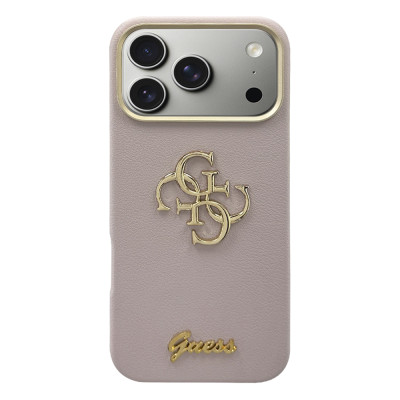 Кожаный чехол "Guess" G4 Pink для iPhone 17 Pro Max Кожаный чехол "Guess" G4 Pink для iPhone 17 Pro Max