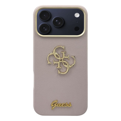 Кожаный чехол "Guess" G4 Pink для iPhone 17 Pro Max Кожаный чехол "Guess" G4 Pink для iPhone 17 Pro Max