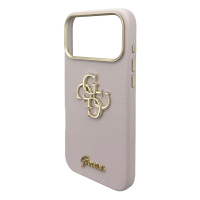 Кожаный чехол "Guess" G4 Pink для iPhone 17 Pro Max Кожаный чехол "Guess" G4 Pink для iPhone 17 Pro Max