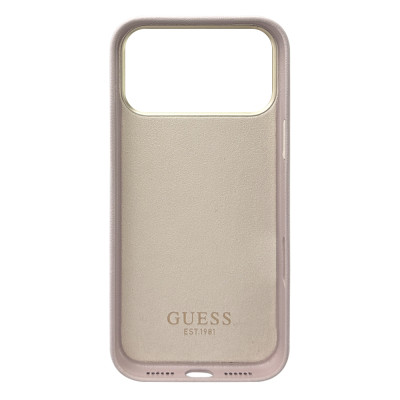 Кожаный чехол "Guess" G4 Pink для iPhone 17 Pro Max Кожаный чехол "Guess" G4 Pink для iPhone 17 Pro Max