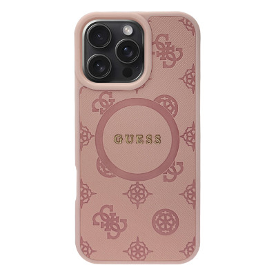 Силиконовый чехол "Guess" Cirkle Pink with MagSafe для iPhone 16 Pro Max Силиконовый чехол "Guess" Cirkle Pink with MagSafe для iPhone 16 Pro Max