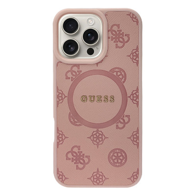 Силиконовый чехол "Guess" Cirkle Pink with MagSafe для iPhone 16 Pro Max Силиконовый чехол "Guess" Cirkle Pink with MagSafe для iPhone 16 Pro Max