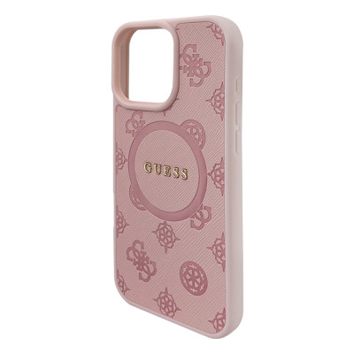 Силиконовый чехол "Guess" Cirkle Pink with MagSafe для iPhone 16 Pro Max Силиконовый чехол "Guess" Cirkle Pink with MagSafe для iPhone 16 Pro Max