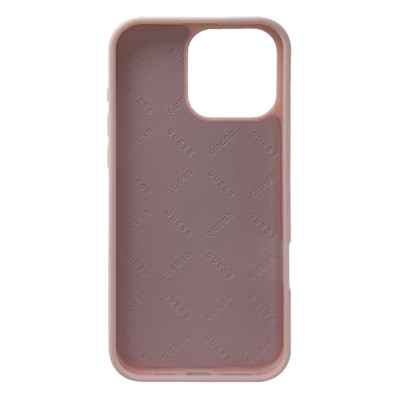 Силиконовый чехол "Guess" Cirkle Pink with MagSafe для iPhone 16 Pro Max Силиконовый чехол "Guess" Cirkle Pink with MagSafe для iPhone 16 Pro Max