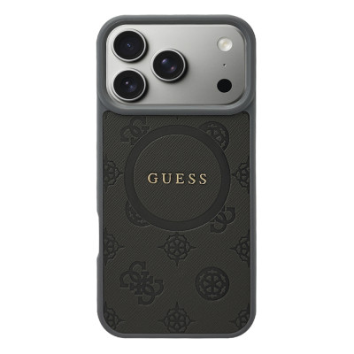 Силиконовый чехол "Guess" Cirkle Grey with MagSafe для iPhone 17 Pro