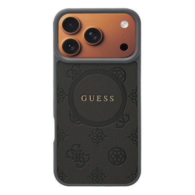 Силиконовый чехол "Guess" Cirkle Grey with MagSafe для iPhone 17 Pro