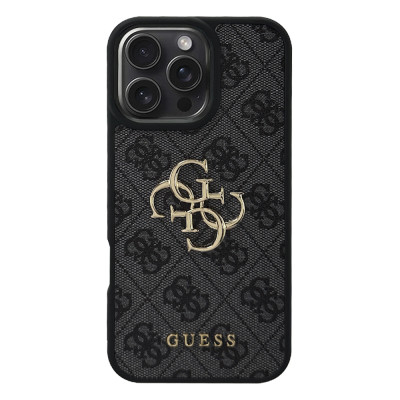 Силиконовый чехол "Guess" G4 Black для iPhone 16 Pro Max