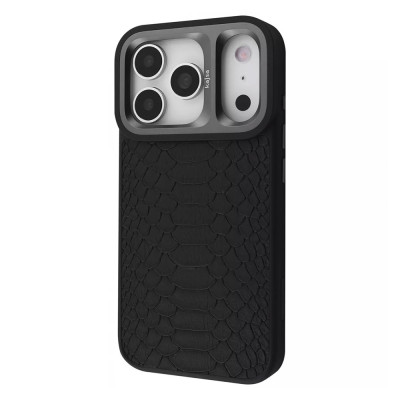 Чохол Kajsa Snake Black with MagSafe для iPhone 17 Pro Max/18 Pro Max