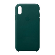 Чехол Leather Case Pine Green для iPhone X/Xs