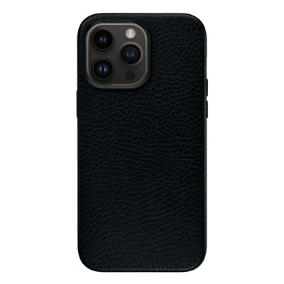 Чехол Apple Leather Cow Case Black with MagSafe для iPhone 13 Pro