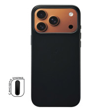 Чехол Apple Leather Case Black with MagSafe для iPhone 17 Pro