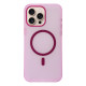 Силіконовий чохол FULL Matt Case Pink with MagSafe для iPhone 16 Pro Max