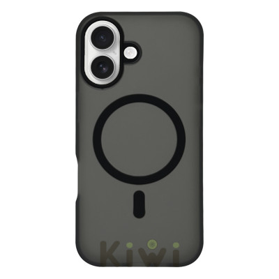 Силіконовий чохол FULL Matt Case Black with MagSafe для iPhone 16