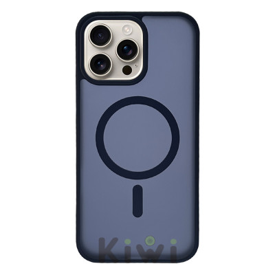 Силіконовий чохол Matt Case Blue with MagSafe для iPhone 16 Pro Силіконовий чохол Matt Case Blue with MagSafe для iPhone 16 Pro