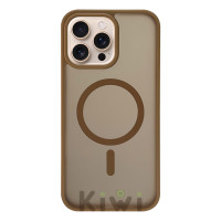 Силиконовый чехол Matt Case Gold with MagSafe для iPhone 16 Pro