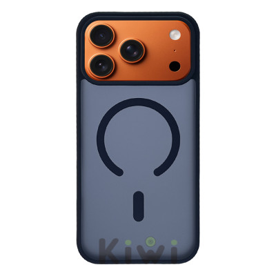 Силіконовий чохол Matt Case Blue with MagSafe для iPhone 17 Pro Max