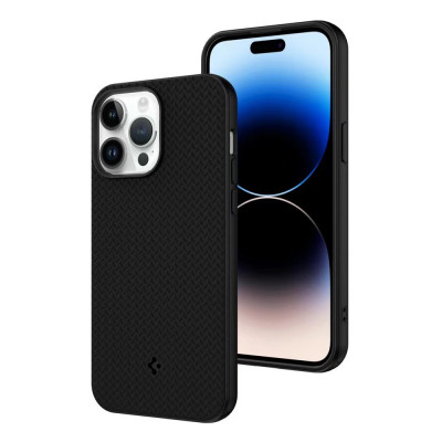 Силиконовый чехол Spigen Mag Fit Black with MagSafe для iPhone 15 Pro