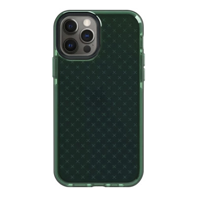 Противоударный чехол Tech21 Evo Check Green для iPhone 12/12 Pro